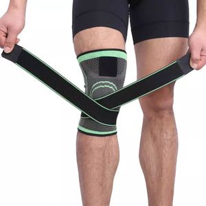 Genouillère de sport pour homme, pressurisée, élastique, respirante, réglable, protection du genou, équipement de fitness, genouillère de basketball, de volley-ball - Product Image 4