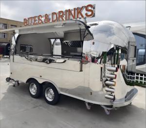 รถพ่วงบาร์บีคิวอะลูมิเนียมสไตล์เท็กซัส พร้อมเตาอบขนาดใหญ่แบบออฟเซ็ต สำหรับธุรกิจขายชิปและขนมแบบแท้ๆ สไตล์ภาคใต้ - Product Image 5