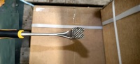 Marteau de toiture monobloc avec manche en acier, marteau poli