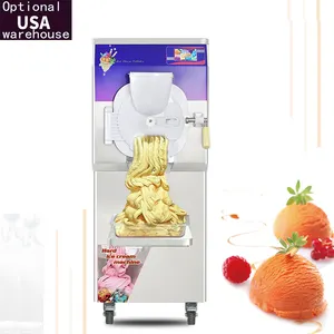 Free ships from USA warehouse door to door delivery ETL gelato ice cream machine/continuous batch freezer/hard ice cream machine