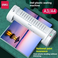 Machine à plastifier Deli 3894 pour bureau à domicile, format A3/A4, machine de scellage et d'emballage en plastique pour formats de papier A5/A6