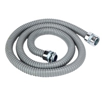 Conduit électrique flexible certifié CE, faible émission de fumée, sans halogène, en métal corrugué recouvert de PVC