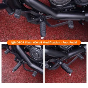 Pour QJmotor <span class=keywords><strong>Flash</strong></span> 600 : Repose-pieds avant et arrière, levier de vitesses en acier au carbone, levier de changement de vitesse, remplacement précis et <span class=keywords><strong>direct</strong></span>. - Product Image 2