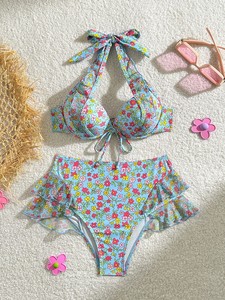 <b>Sexy</b> Floral <b>Bikinis</b> 2026 Swimsuits Women Swimwear Push Up Female Beach Swim Wear Bathing Suits Brazilian <b>Bikini</b> <b>Set</b> Pool Bather - Product Image 5