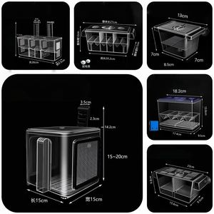 Tanque de peces para acuario, incubadora, caja de cría, divisor de aislamiento de criador <span class=keywords><strong>blanco</strong></span> acrílico, cajas de incubación, accesorio para peces pequeños - Product Image 6