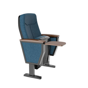 Asientos de auditorio directos de fábrica para salas de conciertos y cines Silla de tamaño estándar con bloc de notas para comedor - Product Image 1