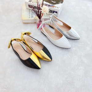 Girls Sandals <b>Pointed</b> <b>Toe</b> Middle Big Children's Princess Back Bowknot High-heeled Shoes Waterproof Breathable PU Upper Summer - Product Image 3