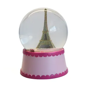 Wholesale Water Globe Crystal Ball Box Christmas Resin Mini Handmade Custom Landmark Building Snow Globe