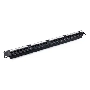 19"1U cat6 Patch Panel 24 Ports