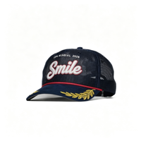 Casquette Trucker Mondiale USA 2026 en Gros, Visière en Daim, Couronne de Lauriers Dorée, Broderie 3D, Casquette Snapback Unisexe avec Dos en Maille