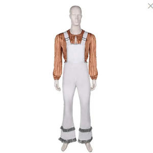 ชุดคอสตูมแฟนตาซีสไตล์วินเทจสำหรับผู้ชาย (<span class=keywords><strong>เสื้อ</strong></span>เชิ้ตลายทางพร้อมกางเกงเอี๊ยม) สำหรับการแสดงบนเวที ปาร์ตี้คอสเพลย์ฮาโลวีน ปี 2026 - Product Image 2