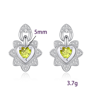 9 magnifiques boucles d'oreilles pendantes en pierre naturelle taillée en forme de cœur de 5 mm, en argent sterling 925, bijoux minimalistes pour femmes, à porter au quotidien - Product Image 6
