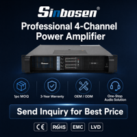 Amplificateurs de scène, prix d'usine, son surround, 110V 220V 1350W * 4 canaux RMS, amplificateur de puissance linéaire