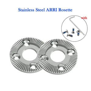 CNC Camera Gear Head Connector Stainless Steel Arri Rosette Mount Adapter Photography Accessories