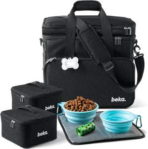 Free sample Dog <b>Travel</b> <b>Bag</b> - <b>Travel</b> <b>Pet</b> Organizer with Food Container and Bowls, Perfect for Weekend Camping - Product Image 1