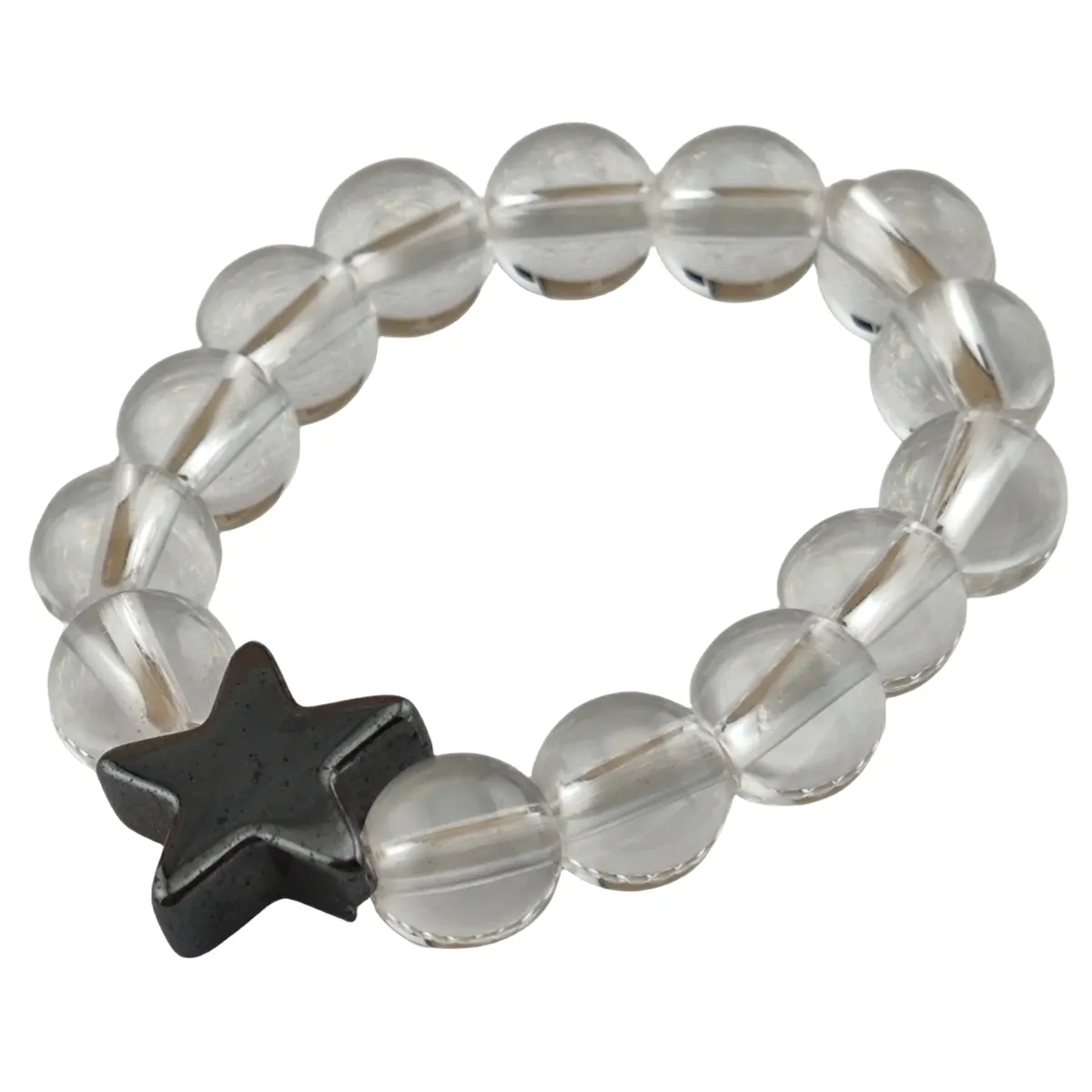 Anelli di pietra di cristallo naturale dal Design semplice con perline per le donne ematite con stelle e forma regalo di compleanno per festa nuziale
