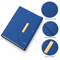 Coffret cadeau A5 avec deux stylos et boîte rigide, logo personnalisé, idéal pour les réunions de bureau, les remises de diplômes et les cadeaux de remerciement pour les enseignants