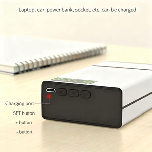 スマートタイムロックボックスタバコ用時間制御装置20個タバコケースUSB充電式金属シガーボックス禁煙を支援 - Product Image 5