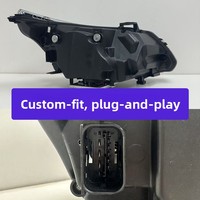 Pour BMW Série 5 E60 03-10, Ensemble de feux de jour à LED et clignotants 12V 50W, Version Thunder à sourcils bleus modifiés