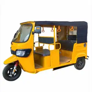 E-rickshaw tricycle électrique 3 roues pour passagers toit 4 sièges passagers