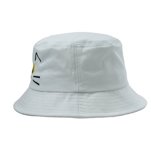Sombrero de Sol con Logotipo Bordado Personalizado de Alta Calidad para Bebés, Niños y Adultos - Sombrero de Pescador a la Moda con Diseño de Hojas y Letras de Dibujos Animados, 100% Algodón - Product Image 5