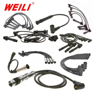 Kabel koil pengapian Set Bujia untuk Toyota Hyundai Kia Chevrolet HONDA Mazda Ford Chery Mitsubish SUZUK kabel busi