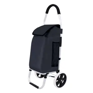 Leicht zu tragen Lebensmittel Einkaufs wagen Falten Kompakte Leichte Gepäckwagen Dolly Mit Rädern
