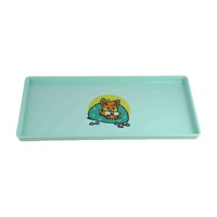 Service de table pour enfants, design classique rond, assiettes, tasse, plateau, en plastique incassable, vaisselle pour enfants