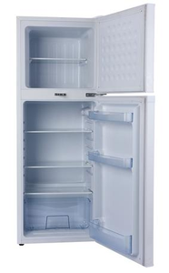 Ensemble complet de congélateur-réfrigérateur vertical solaire 12/24V 142L BCD-142 pour usage domestique, double porte - Product Image 4