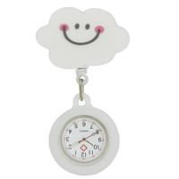 Nouveau produit médical montre de poche en silicone rétractable avec badge mignon pour infirmières