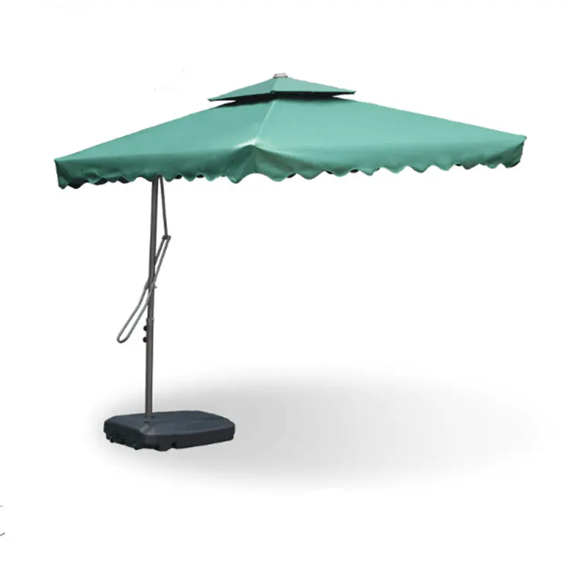 Paraguas grande de aluminio para exteriores, sombrilla romana colorida para Patio, Playa