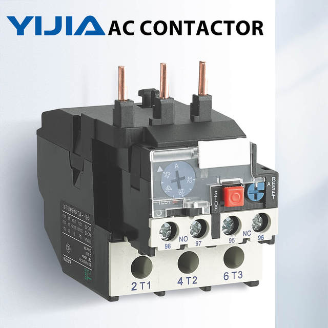 YJR2-36 3-Pole Thermal Overload Relay For YIJIA AC Contactor Miniature Din Rail Type Motor Protection Multiple Optional Current