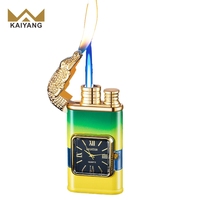 KY 2024 Multifonctionnel Premium Aigle Briquet Poche Gaz Coupe-Vent En Alliage De Zinc Vintage Briquet Boîte Cadeau