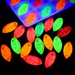OLeeya Nevette Siam Neon Sew on Flat Back Strass Sew on Rhinestone With 2 Holes Drilled for Wedding <b>Decorations</b> - Product Image 4