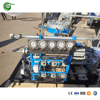 Compresor de diafragma de helio pequeño de 18.5KW, entrada de 50Bar, descarga de 200Bar, flujo de 200Nm3/h, máquina industrial de alta calidad
