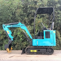 Mini pelle chinoise de 1.5 tonnes Chine nouvelle plus petite pelle sur chenilles micro mini pelle agricole prix bas