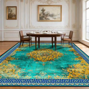 Tapis de restaurant vintage antidérapant personnalisé pour salon, salle à manger, tapis lavable en machine, grand tapis moelleux bleu pour <span class=keywords><strong>chambre</strong></span> à coucher - Product Image 6