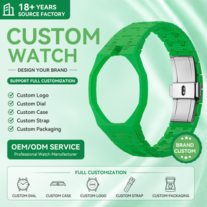 Nouveau bracelet de <span class=keywords><strong>montre</strong></span> en acier inoxydable, silicone, biocéramique et métal personnalisé pour AP X <span class=keywords><strong>Swatch</strong></span> AP Royal Pop Strap Watch Bands - Product Image 2
