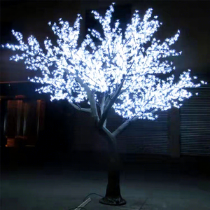 Árbol de Flores de Cerezo Artificial con Iluminación LED para Exhibiciones Comerciales y Decoración de Paisajes - Product Image 1