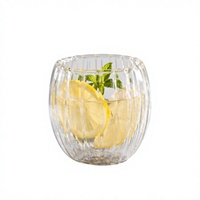 Tasse en verre borosilicate double paroi de 100 ml, faite à la main, sans plomb, isolée, pour café, thé, latte, expresso, réutilisable, en gros
