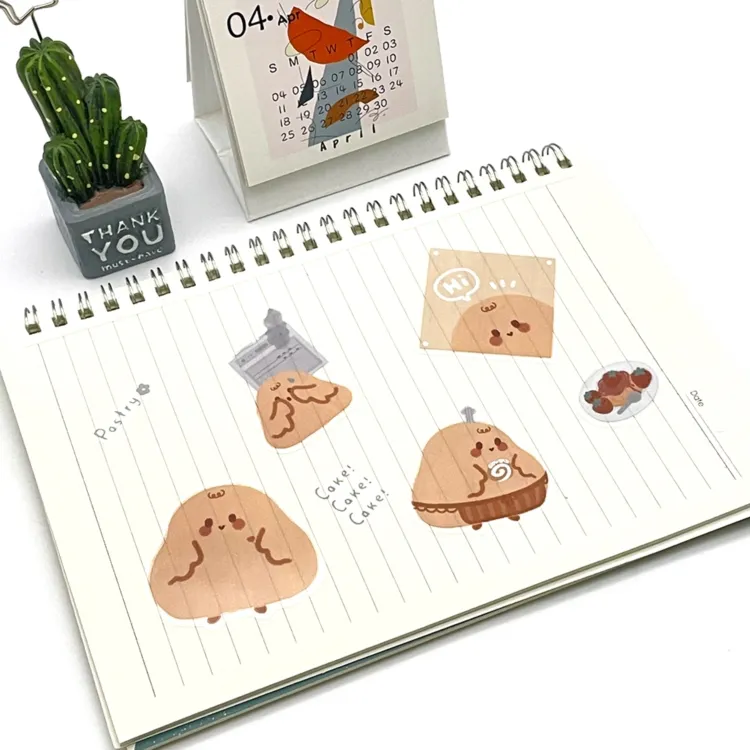 Cute Cartoon Korean Stickers Kawaii Stickers Diy Handmade Decorative Scrapbook Planner Stickers