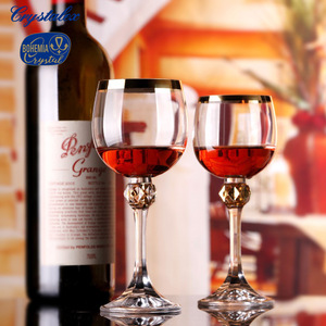 Crystalex Bohemia Crystal Red Wine Glass 301-400ml Lead-Free Stemmed Glass Wedding Use - Product Image 3