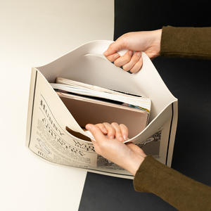 Premium Quality Stylish School Cartoon Office <b>Bag</b> Handheld Leather <b>Document</b> Portfolio - Product Image 3