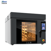 Horno Industrial Rotatorio de Aire Caliente para Pizza y Asados, 12 Bandejas, Horno de Convección Reforzado, Motor para Procesamiento de Granos