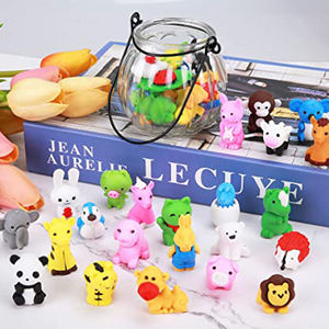 Cartoon Animal Pencil Eraser Children Kids Cute 3D <b>TPR</b> Rubber Eraser with Custom Logo - Product Image 3