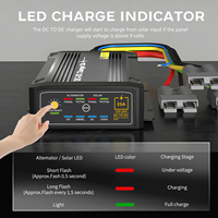Chargeur de batterie solaire MPPT 12V DC 25A de haute qualité, chargeur DC-DC à double borne pour véhicules à batterie au plomb