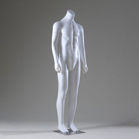 Mannequin masculin haut de gamme en fibre de verre, corps entier, blanc/couleur personnalisée, design invisible pour la photographie et l'affichage de vêtements