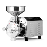 Moulin à broyer en acier inoxydable, petit broyeur de soja, machine à broyer commerciale pour céréales