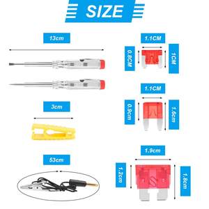 Kit d'assortiment de fusibles automobiles, 310 pièces, clips de fusibles avec outils pour la réparation électrique des véhicules - Product Image 4