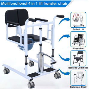Hydraulic Patient Transfer Lift <strong>Chair</strong> for <strong>Elderly</strong> Commode Shower Bathroom Safety Equipment Health Care Supply - Product Image 4